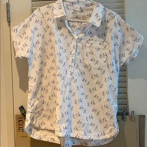 Vineyard vines sailboat printed popover